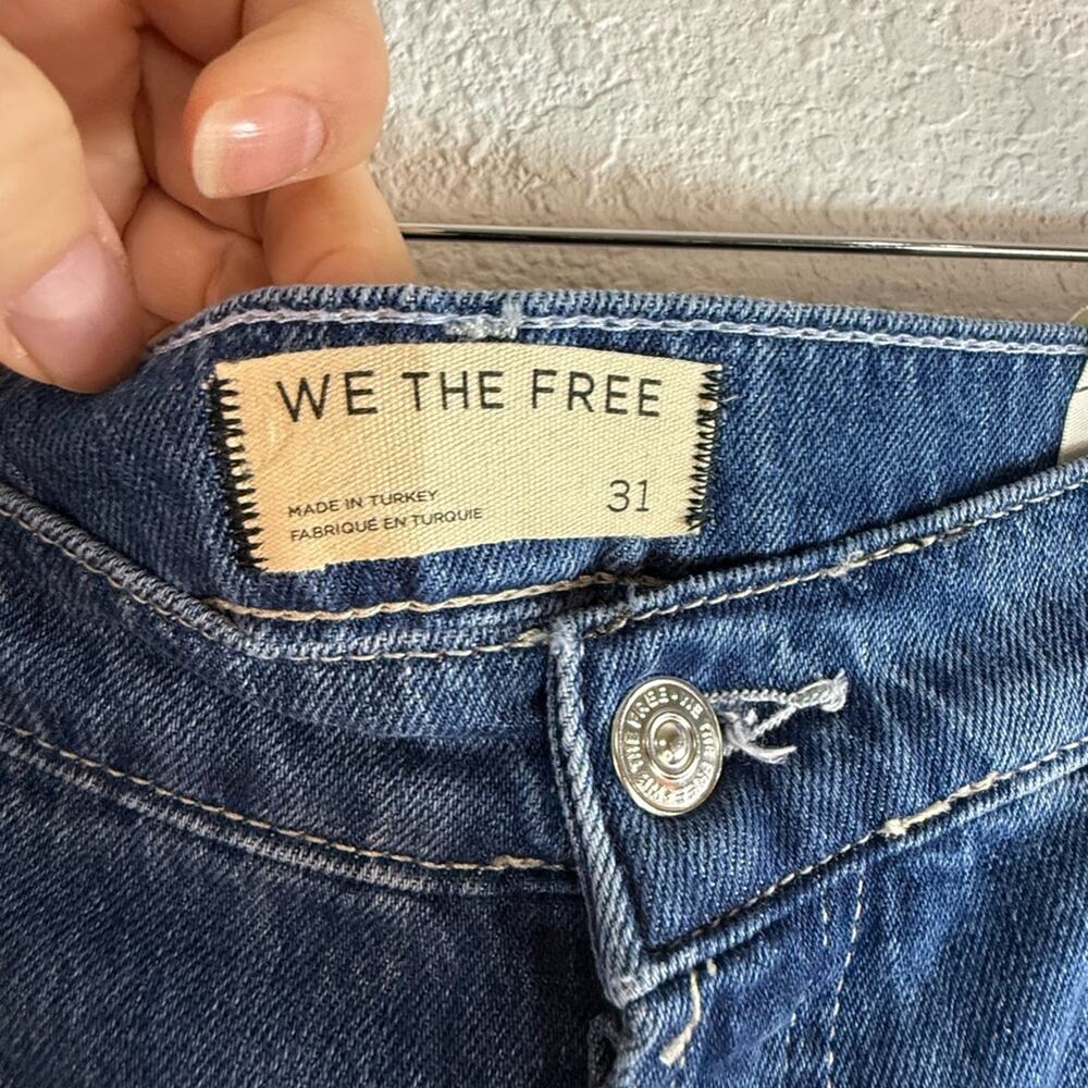 NWT Free People Westward Demi Jean Under the Sea Wide Leg Barrel Sz 31 Boho - Picture 6 of 9